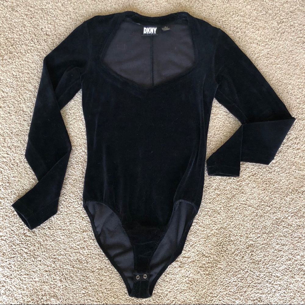 Donna Karan DKNY velvet bodysuit
